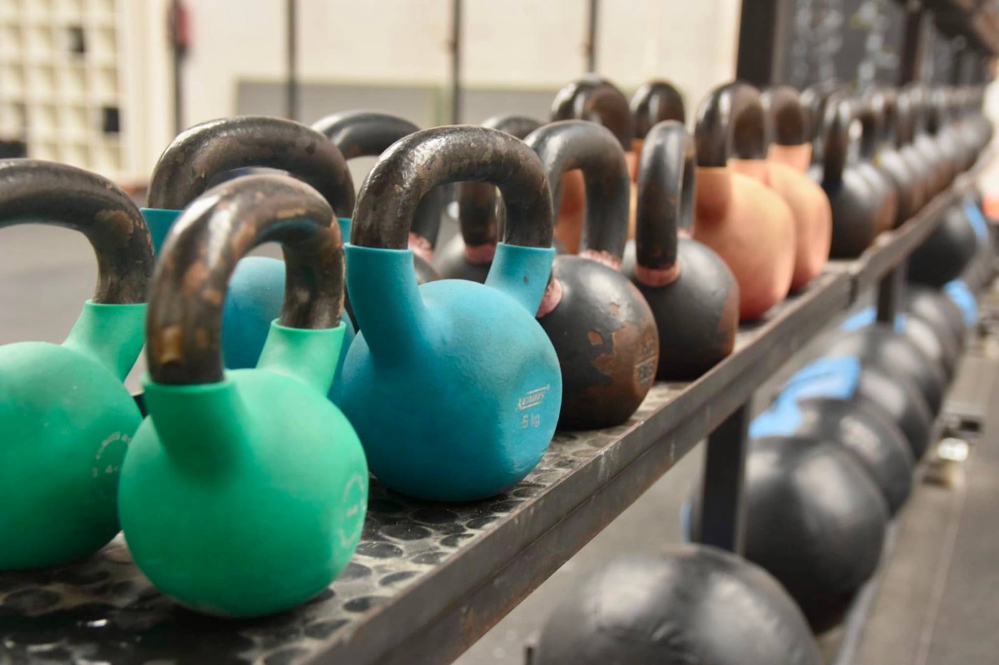 Kettlebells de distintos pesos
